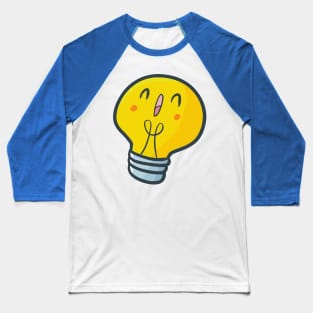 Cute kawaii idea lamp Baseball T-Shirt